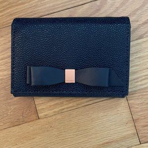 Ted Baker - Small Navy Wallet w/ Bow